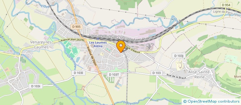 localisation de l'entreprise SCI THENADEY-DAUCHEZ  VENAREY-LES-LAUMES