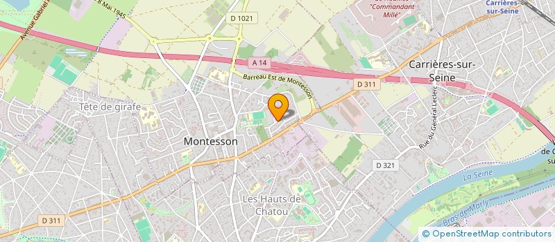 localisation de l'entreprise SCI THENAE  LE VESINET