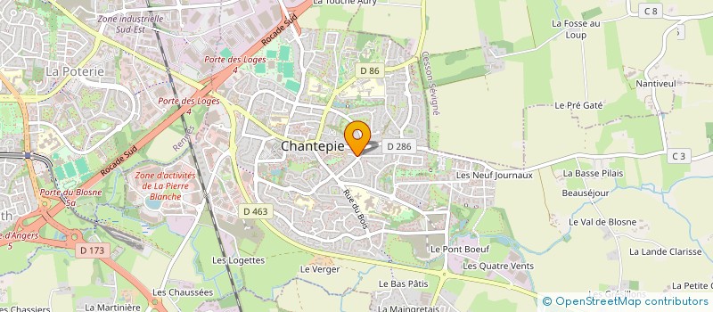 localisation de l'entreprise SCI THENI à CHANTEPIE