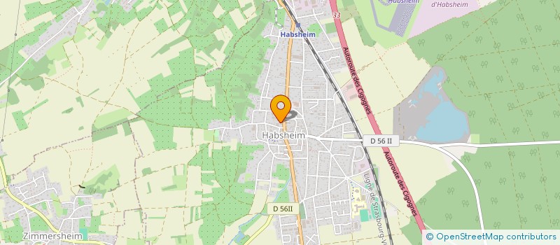 localisation de l'entreprise SCI THEO  HABSHEIM