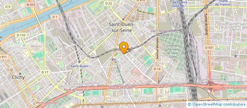 localisation de l'entreprise SCI THEO à SAINT-OUEN-SUR-SEINE