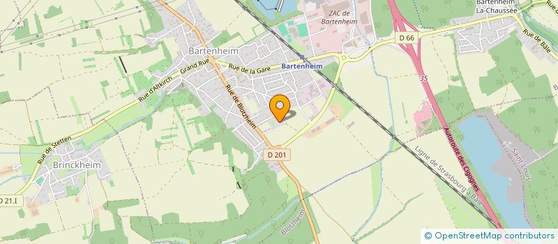 localisation de l'entreprise SCI THEO  BARTENHEIM