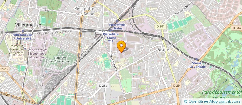 localisation de l'entreprise SCI THEO à STAINS