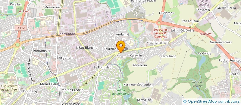 localisation de l'entreprise SCI THEO  GUIPAVAS