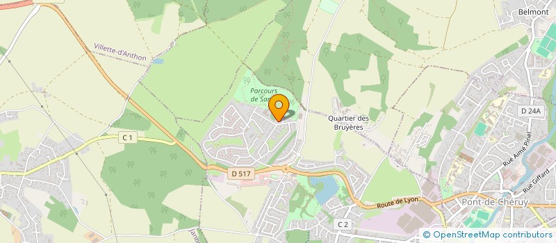 localisation de l'entreprise SCI THEO  CHARVIEU-CHAVAGNEUX