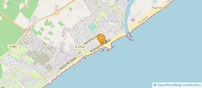 localisation de l'entreprise SCI THEO ET MARIE  VALRAS-PLAGE