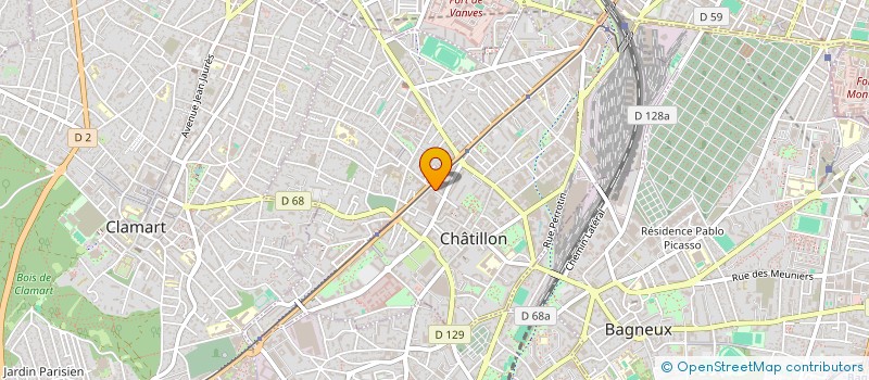 localisation de l'entreprise SCI THEO INVESTISSEMENTS  CHATILLON