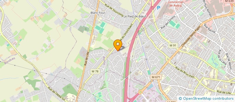 localisation de l'entreprise SCI THEOD'OR à RONCQ