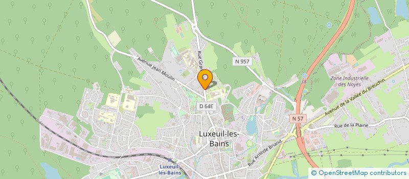 localisation de l'entreprise SCI THEODORA à LUXEUIL-LES-BAINS