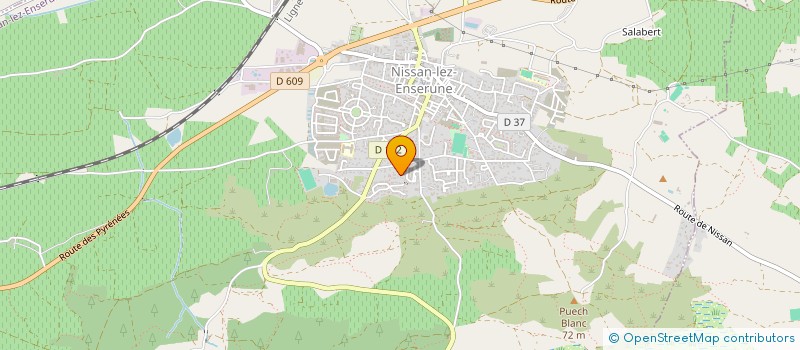 localisation de l'entreprise SCI THEOLEA  NISSAN-LEZ-ENSERUNE