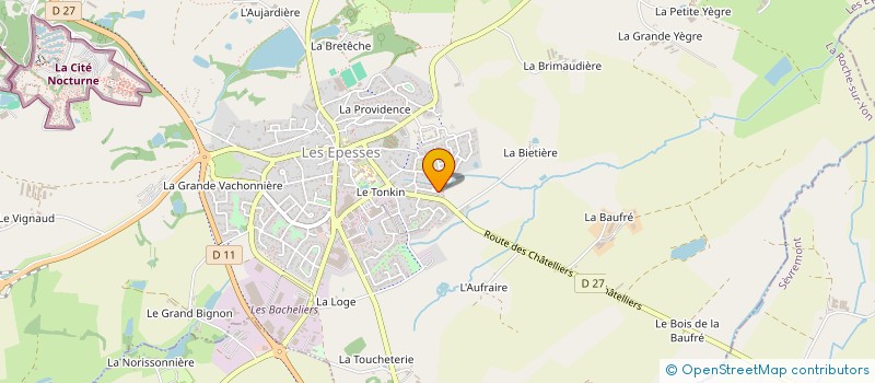 localisation de l'entreprise SCI THEONAT  LES EPESSES