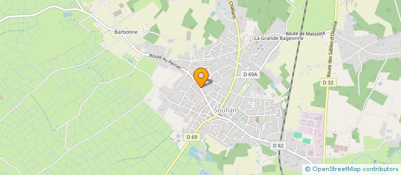 localisation de l'entreprise SCI THEONNAISE à SOULLANS