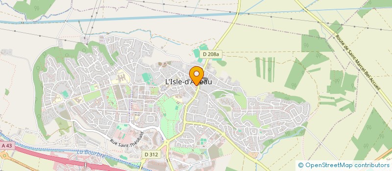 localisation de l'entreprise SCI THEOPERI  L'ISLE-D'ABEAU