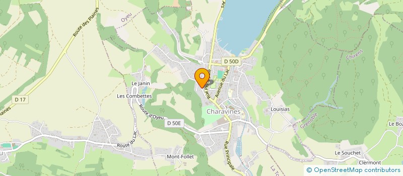 localisation de l'entreprise SCI THEOPHILE  CHARAVINES