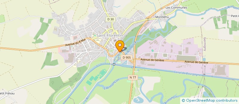 localisation de l'entreprise SCI THEOPHILO  SAINT-FLORENTIN