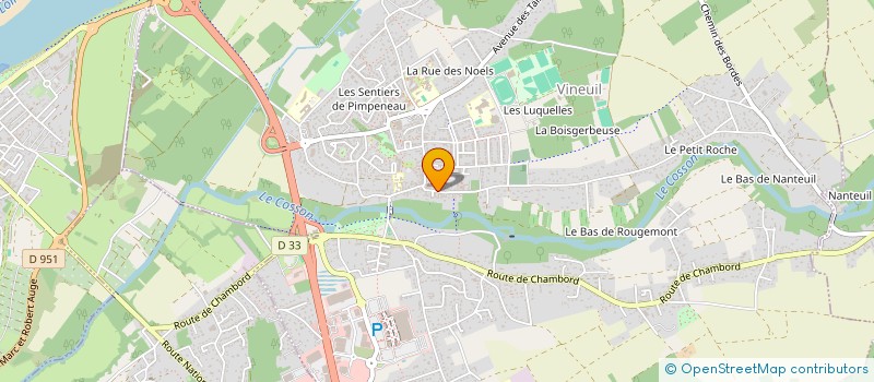 localisation de l'entreprise SCI THEOPHRASTE  VINEUIL