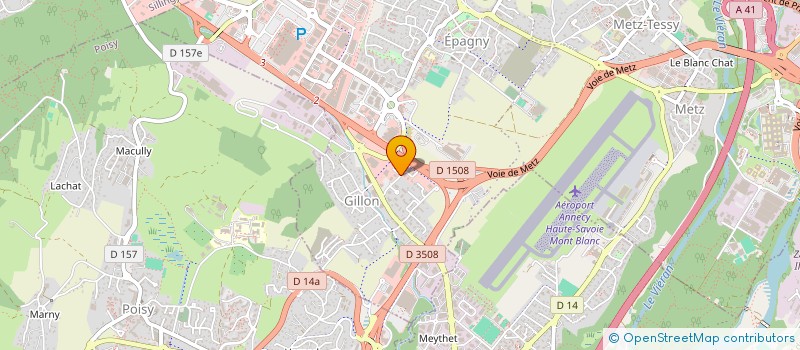 localisation de l'entreprise SCI THEOSANGE  GRESY-SUR-AIX