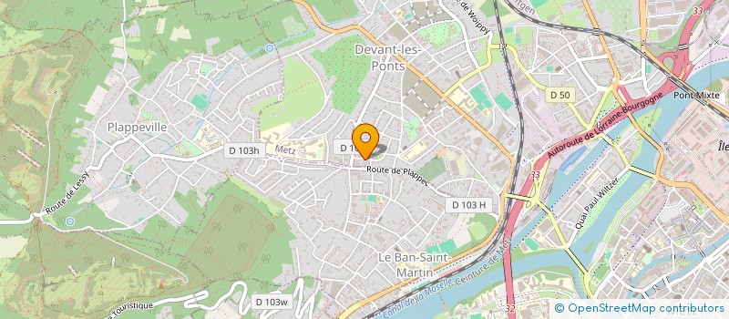 localisation de l'entreprise SCI THERA à METZ