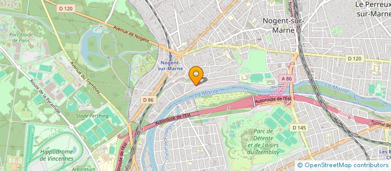 localisation de l'entreprise SCI THERA  NOGENT-SUR-MARNE