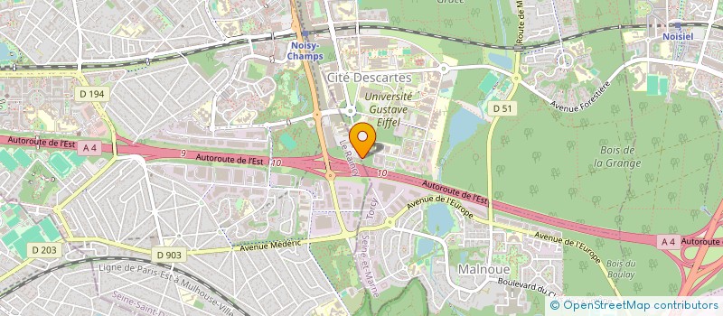 localisation de l'entreprise SCI THERA IMMO  CHAMPS-SUR-MARNE