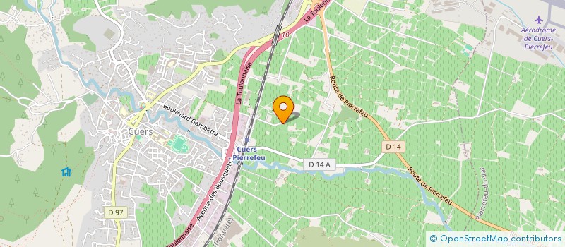 localisation de l'entreprise SCI THERALI  CUERS