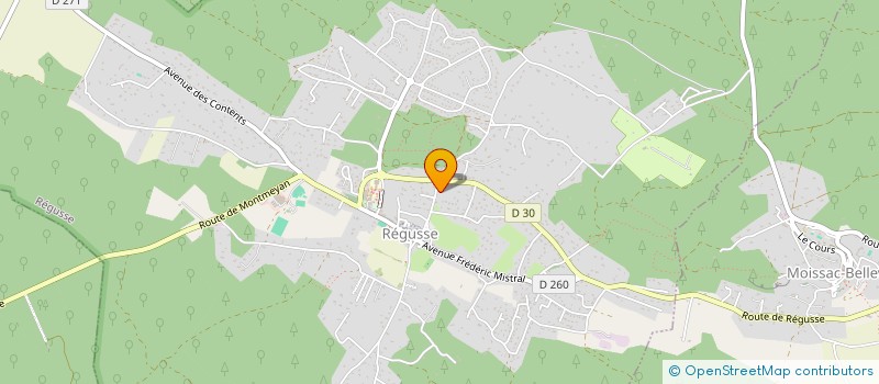 localisation de l'entreprise SCI THERBANA à REGUSSE