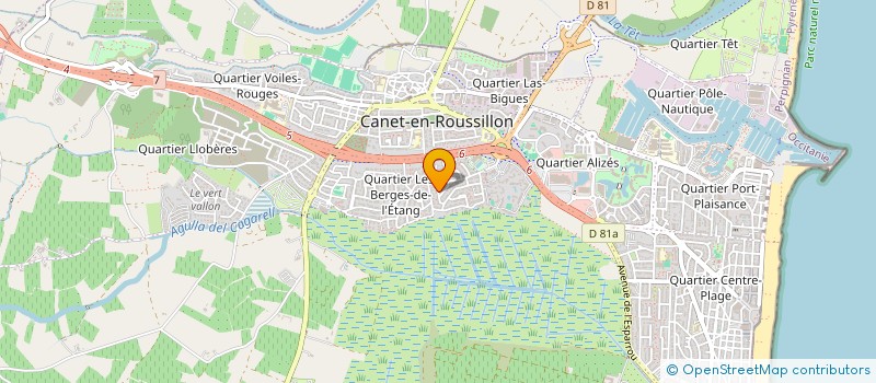 localisation de l'entreprise SCI THERESA  CANET-EN-ROUSSILLON