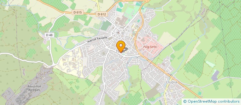 localisation de l'entreprise SCI THERIC  THUIR