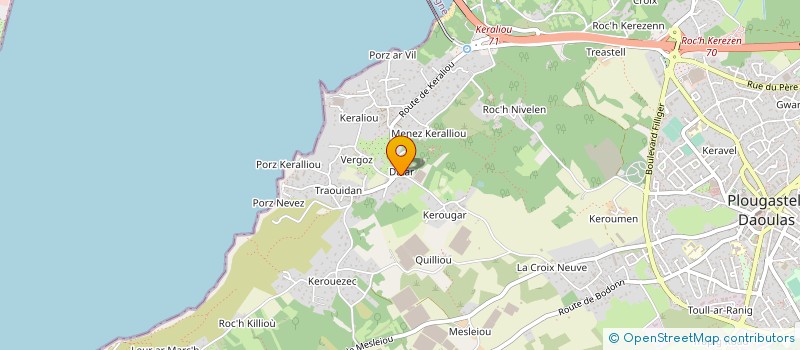 localisation de l'entreprise SCI THERIN  PLOUGASTEL-DAOULAS