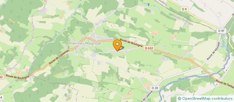 localisation de l'entreprise SCI THERMAISE  CASTELNAU-MAGNOAC