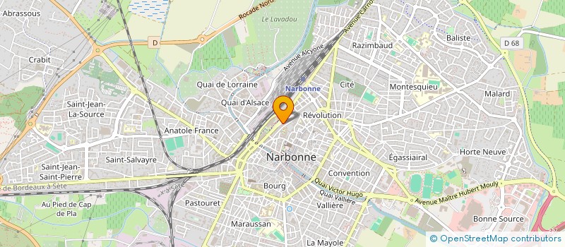 localisation de l'entreprise SCI THERMES à NARBONNE
