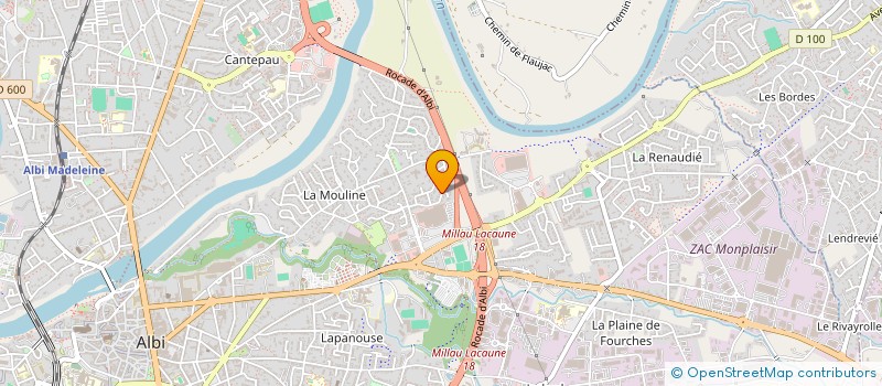 localisation de l'entreprise SCI THERMES à ALBI