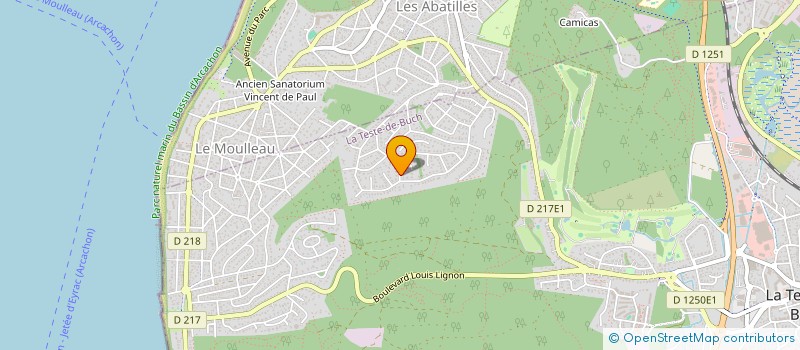 localisation de l'entreprise SCI THERMIDOR à LA TESTE-DE-BUCH