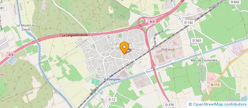 localisation de l'entreprise SCI THERNEV  NIMES