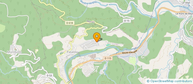 localisation de l'entreprise SCI THEROINE  AMELIE-LES-BAINS-PALALDA