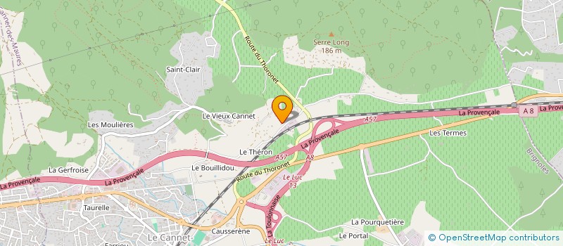 localisation de l'entreprise SCI THERON  LE CANNET-DES-MAURES