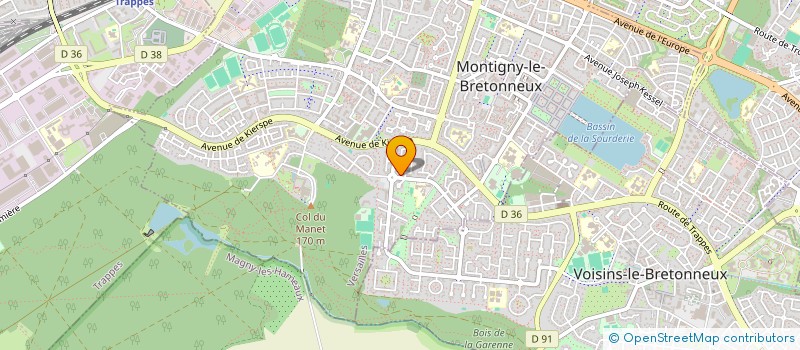 localisation de l'entreprise SCI THERON AUQUIER  MONTIGNY-LE-BRETONNEUX