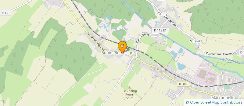 localisation de l'entreprise SCI THERRAPI  BOUIN-PLUMOISON