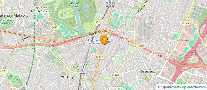 localisation de l'entreprise SCI THERY à ANTONY