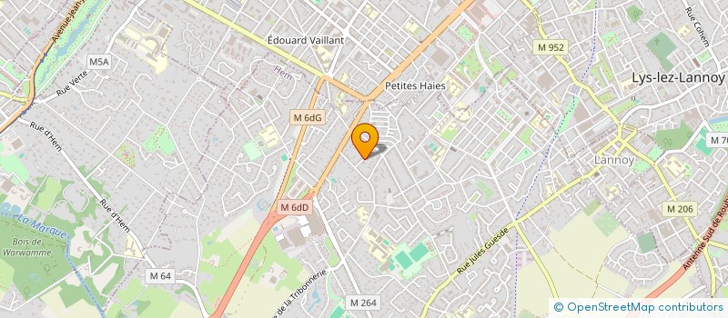 localisation de l'entreprise SCI THERY  HEM