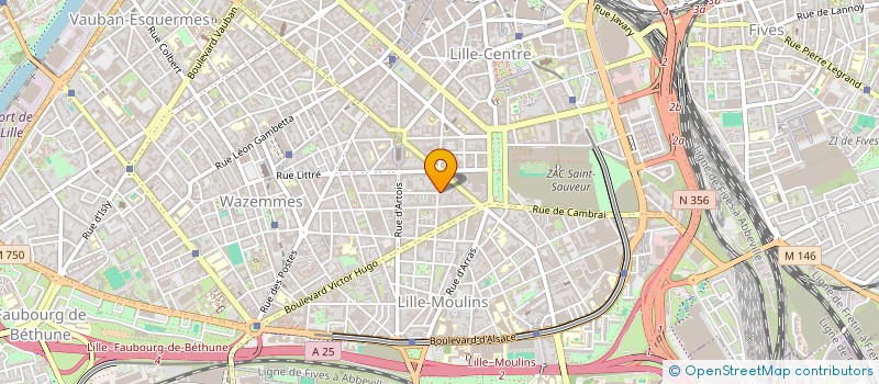 localisation de l'entreprise SCI THERY ET ASSOCIES à LILLE