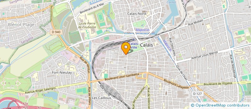 localisation de l'entreprise SCI THESAURIS  CALAIS