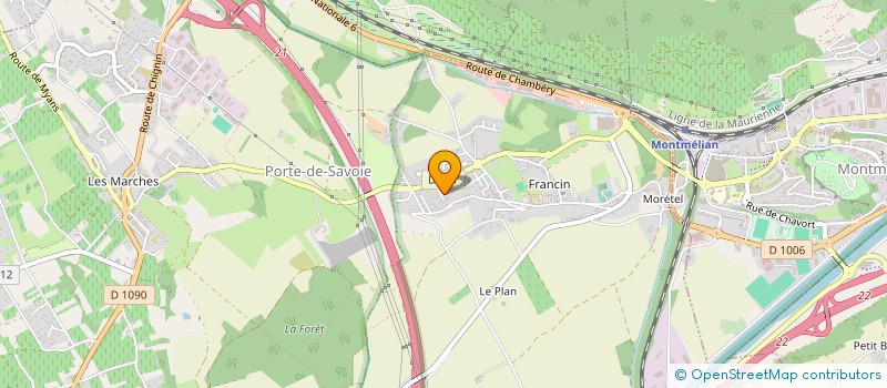 localisation de l'entreprise SCI THESEE IMMOBILIER  PORTE-DE-SAVOIE