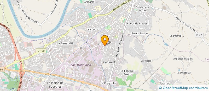 localisation de l'entreprise SCI THETA  SAINT-JUERY