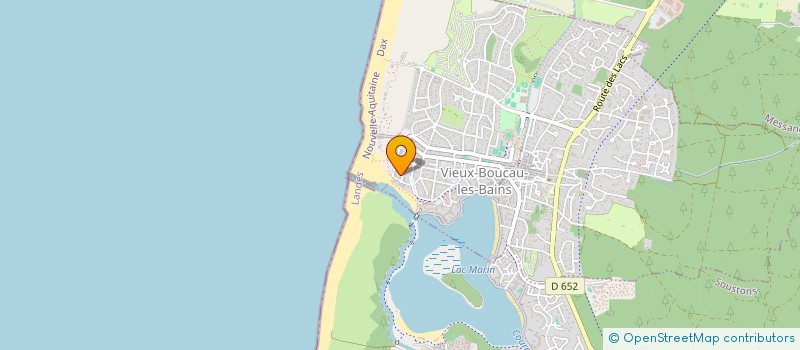 localisation de l'entreprise SCI THETIS 5  VIEUX-BOUCAU-LES-BAINS