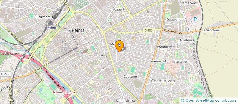 localisation de l'entreprise SCI THETYS  REIMS