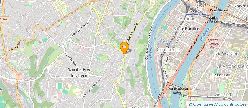 localisation de l'entreprise SCI THETYS  SAINTE-FOY-LES-LYON