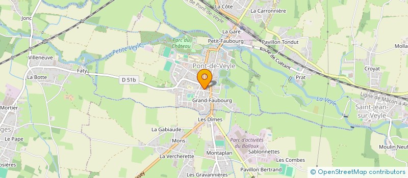 localisation de l'entreprise SCI THEURIAU MICHAUD  PONT-DE-VEYLE