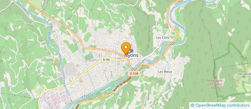 localisation de l'entreprise SCI THEVENET  NYONS