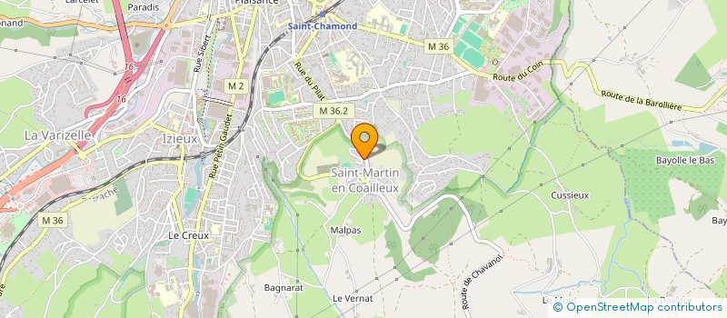 localisation de l'entreprise SCI THEVENET  SAINT-CHAMOND